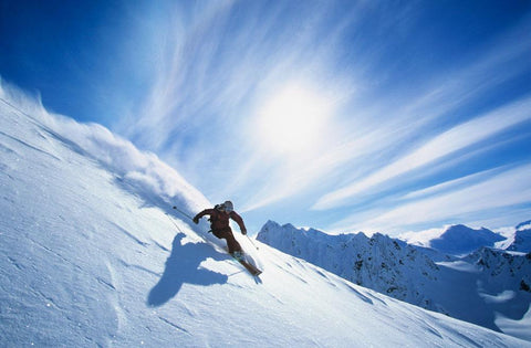 Was ist alpines Snowboarden / Skifahren?
