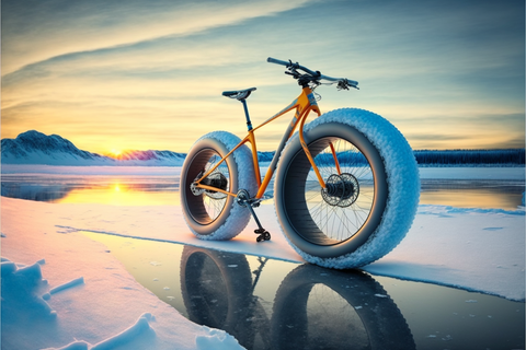 Kan du cykla på en Fat Bike på is?