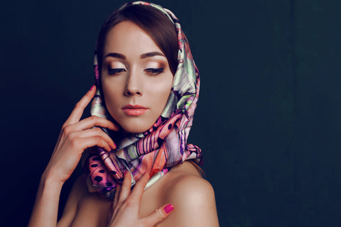 How to Wear Scarves in Your Hair
