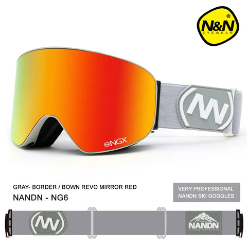 Lunettes de ski NANDN - Double Lens