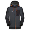 QUESHARK Wasserdichte Softshelljacke Herren