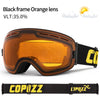 COPOZZ ผู้ชายผู้หญิงยี่ห้อ Ski Goggles แว่นตาสโนว์บอร์ดแว่นตาสำหรับเล่นสกี UV400 ป้องกันหิมะแว่นตา Anti-FOG หน้ากากสกีแว่นตา