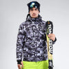 Veste de snowboard PELLIOT camouflage