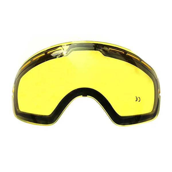 COPOZZ Skibrille mit doppelten Blendschutzgläsern, polarisierte professionelle Skibrille in Verbindung mit der gelben GOG-201-Linse für schwaches Licht