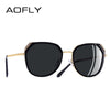 AOFLY Metal Frame Cat Eye Sunglasses - Women's