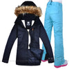 GSOU Snow Womens Warm Winter Set Fur Hood