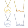 Halskette mit verschneitem Berg aus Edelstahl, natürlicher Berganhänger für Frauen, Naturliebhaber, Skifahrer, Wanderer, Camper, Schmuck