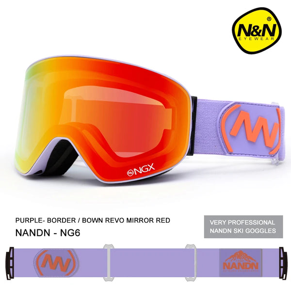 Lunettes de ski NANDN - Double Lens
