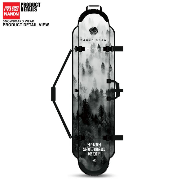 NANDN 滑雪板包耐用耐磨方便便携滑板滑板套长板卡