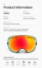 COPOZZ Men Women Brand Ski Goggles Snowboard Goggles Glasses For Skiing UV400 Protection Snow Glasses Anti-Fog Ski Mask Eyewear
