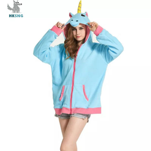 Sudadera con capucha HKSNG Unicorn Fleece - Mujer