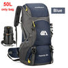 Mochila impermeable multiusos de 50 litros.