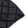 Warm Knit Grid Pattern Ski Beanie