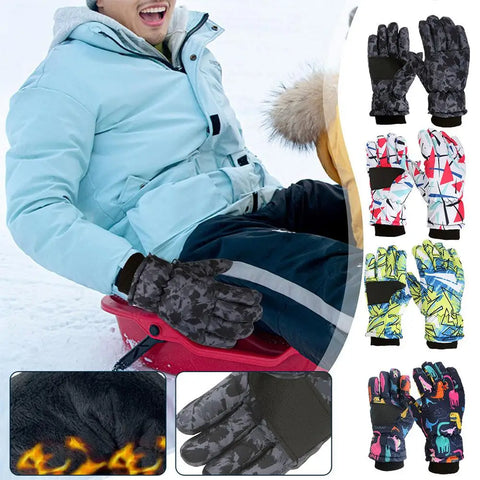 Зимние лыжные перчатки для сноуборда — детские