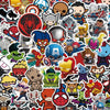 MINISO 50 Pieces Cartoon Snowboard Stickers