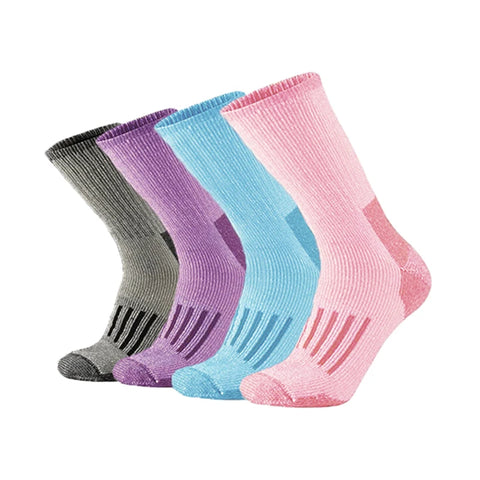 SERBEWAY Chaussettes d'hiver épaisses en laine mérinos - Femme