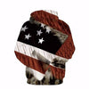 Толстовка с изображением американского флага EAGLE
