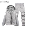 Conjunto de sudadera con capucha y pantalones de invierno cálidos