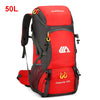 Mochila impermeable multiusos de 50 litros.
