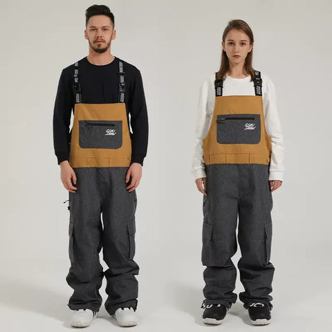 GSOU SNBOW Snowboard Dungarees