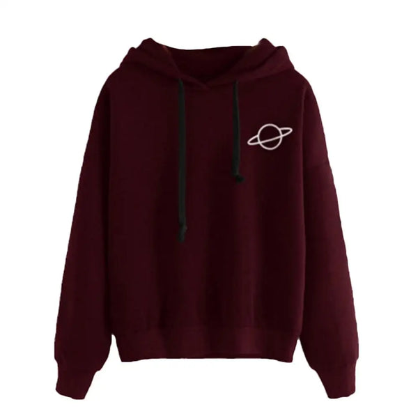 Sudadera con capucha de color liso SANWOOD para mujer