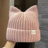 BRING Knitted Casual Cat Ear Beanie