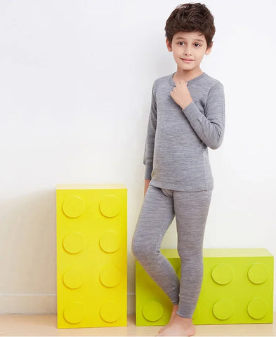 MERINO WOOL Thermal Underwear for Kids