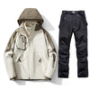 OUTDOOR Guys Camouflage Mixed Snowboarding Jacket Pants Set