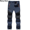 Men Winter Autumn Thick Waterproof Outdoor Hiking Trousers Camping Climbing Pants Breathable Quicky-Dry Fishing Skiing Trekking