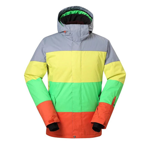 GSOU SNOE Men's ski suit Winter keep Warm waterproof windproof Outdoor Camping Skiing Snowboard Thicken Thermal Coat jackets
