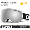 COPOZZ мужские и женские брендовые лыжные очки, очки для сноуборда, очки для катания на лыжах, UV400, защита от снега, противотуманные лыжные маски, очки
