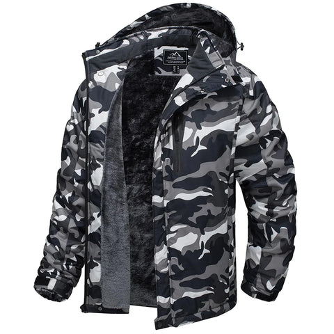 TACVASEN Camo Snowboard Jacket