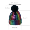 SHINY Funky Colors Ski Snowboard Beanie