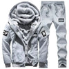 Conjunto de sudadera con capucha y pantalones de invierno cálidos