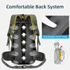 Mochila impermeable multiusos de 50 litros.