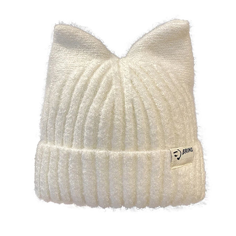 BRING Knitted Casual Cat Ear Beanie