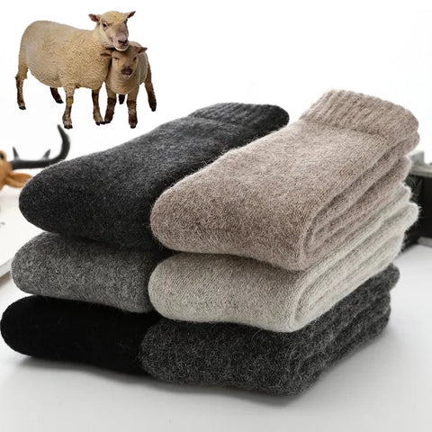 Chaussettes thermiques en laine mérinos