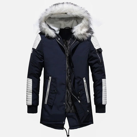 TELLHIGH Parka Coat With Fur Hood