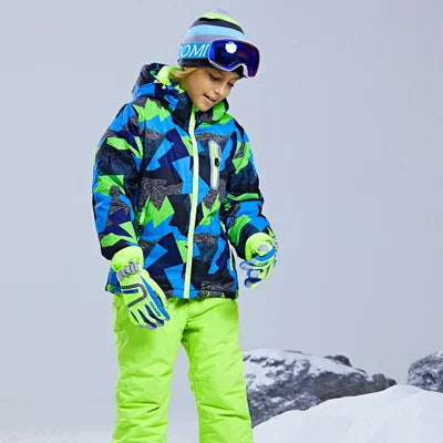 KULUOXING Зимний детский лыжный костюм