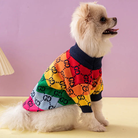 Bonito suéter para mascotas de otoño e invierno, suéter Universal con cuello redondo para perros y gatos, ropa para cachorros, accesorios, suministros de Navidad