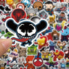 MINISO 50 Pieces Cartoon Snowboard Stickers