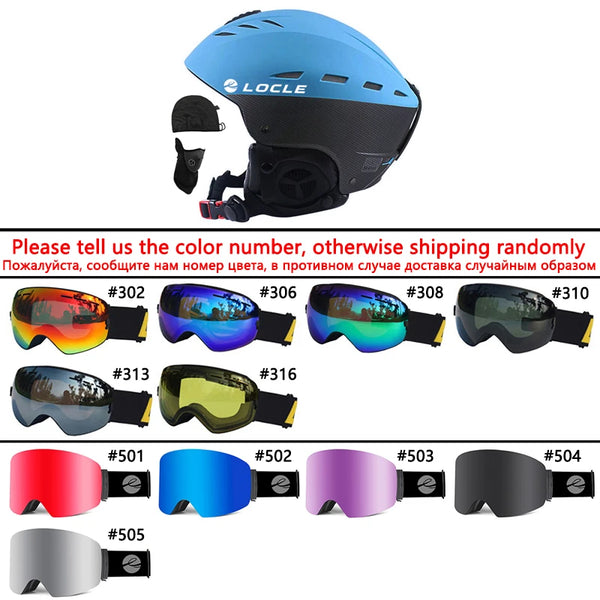 LOCLE Cool Ski Helmet Adultos
