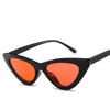 Солнцезащитные очки «кошачий глаз», женские маленькие треугольные винтажные солнцезащитные очки, красные женские трендовые уличные очки UV400, женские очки очков