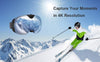 4K skyddsglasögon för ski / snowboard (WIFI-kamera)