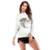 EHUANHOOD Girls Sweater With Feather Design