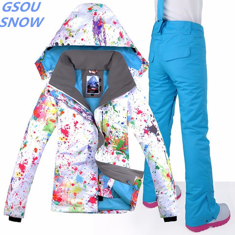 GSOU SNOW Outdoor Ski Snowboard Suit - Women's