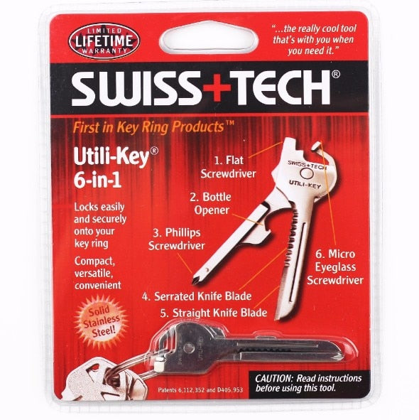 Swiss+Tech Products - Multi-Purpose Key Ring Tools