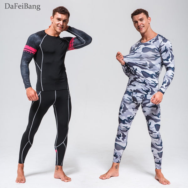 DAFEIBANG Thermal Base Layer Ober- und Unterteil im Set