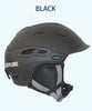 GOEXPLORE Matte Black and White Snowboard Helmet
