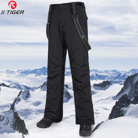 Reebok Pantalones de nieve para hombre, pesados e impermeables, con  bolsillos tipo cargo, polainas de nieve, pantalones de esquí para hombre,  talla